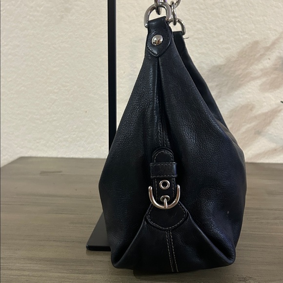 Y2K Coach Madison Hailey BlackLeather Hobo Bag -14304 - Picture 3 of 11